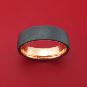 Tantalum and 14K Rose Gold Ring by Ammara Stone
