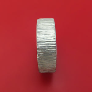 Titanium Tree Bark Finish Ring Custom Made