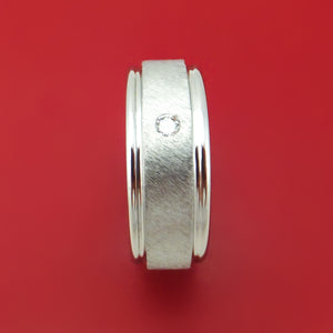 Cobalt Chrome and Diamond Ring Custom Made Band