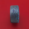 Kuro-Ti Twisted Titanium Etched and Heat-Treated Ring Custom Made Band