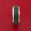 14K Rose Gold with Carbon Fiber Custom Made Band