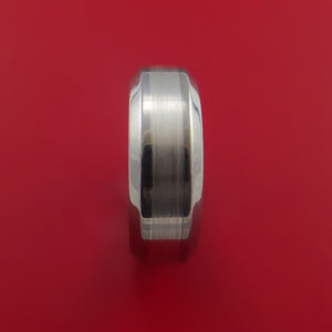 Titanium and Platinum Custom Inlay Ring