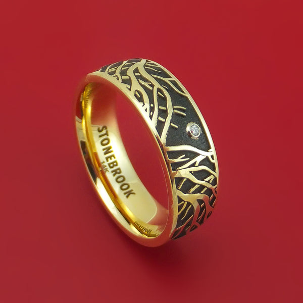 iolom イオロム　Tree Branch Plain Square Ring io-01-216. Tree Branch × Plain Square Ring. Ag950 Rust