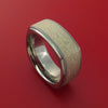 Cobalt Chrome Square Ring with Palladium Mokume Inlay Custom Made