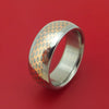 Titanium and Superconductor Ring Custom Made Titanium-Niobium and Copper Band
