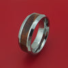 Tungsten Ring with Desert Ironwood Burl Wood Inlay Custom Made Band