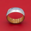 Titanium Baseball Stitch Ring with Hardwood Sleeve Custom Designed by You