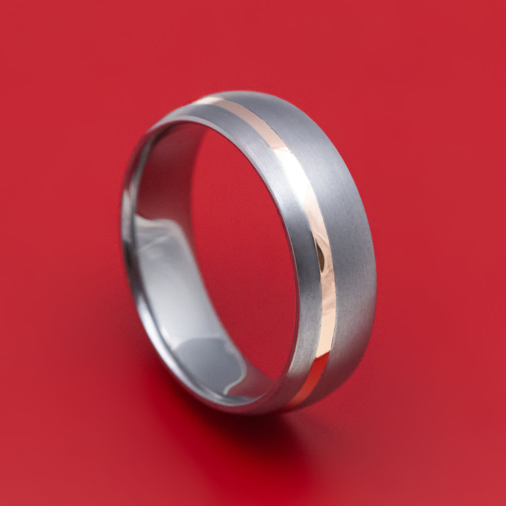 Tantalum And 14K Gold Ring Custom Made