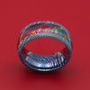 Kuro-Ti and DiamondCast Inlay Ring Custom Made