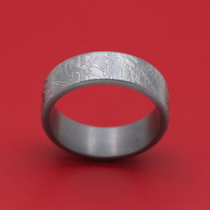 Tantalum Ring with Faux-Meteorite Pattern Custom Band
