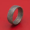 Darkened Superconductor Men's Ring Custom Made Titanium-Niobium And Copper Band