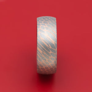 Superconductor Men's Ring with Black Zirconium Sleeve Custom Made Band