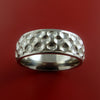 Titanium Ring with Milled Golf Ball Dimple Inlay Custom Made Band