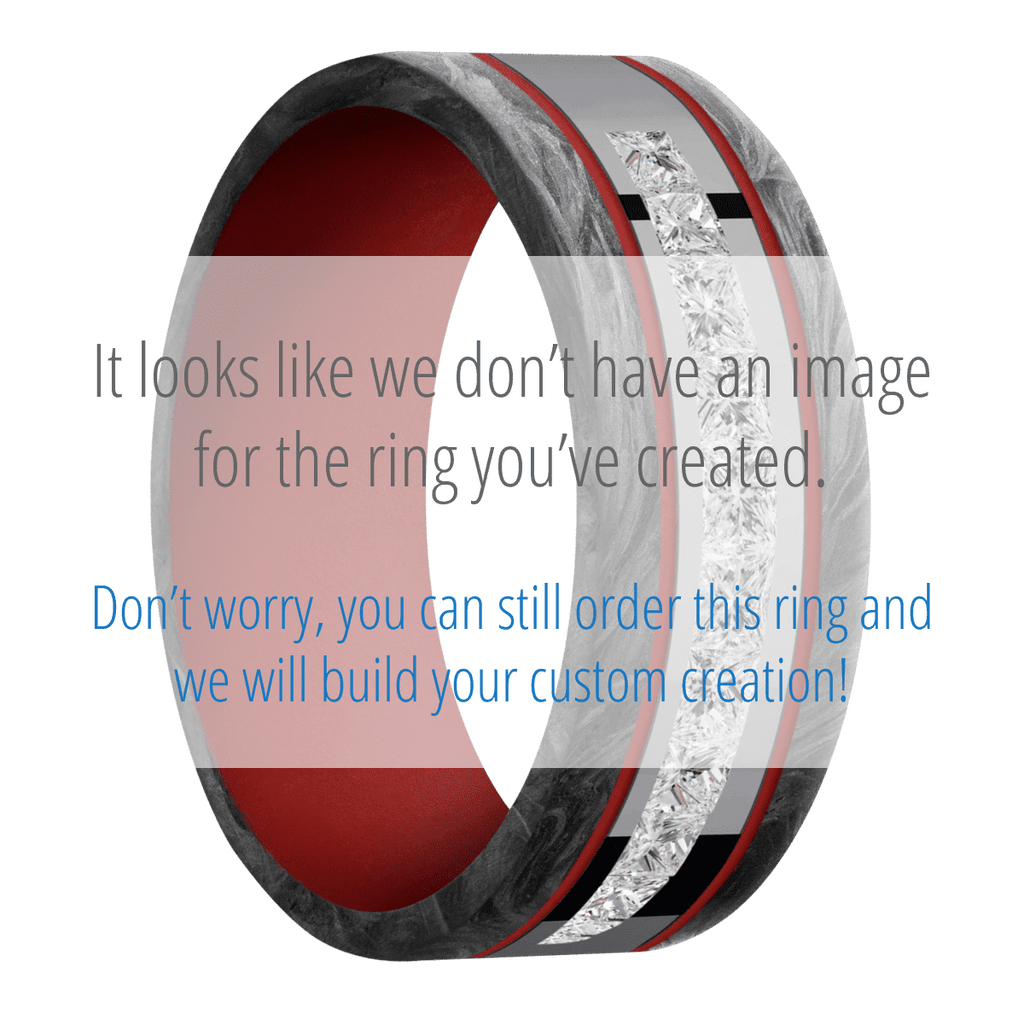 Tantalum + Polish Finish + USMC Red