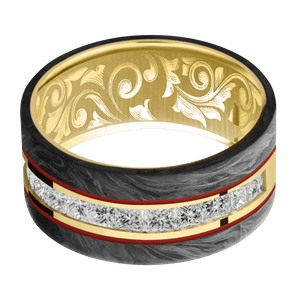 10K Yellow Gold + Polish Finish