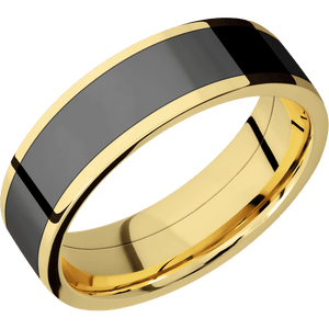 14K Yellow Gold + Polish Finish