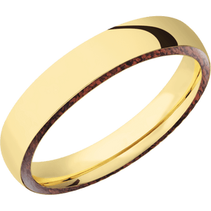 14K Yellow Gold + Polish Finish
