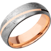 Meteorite + None Finish + 14K Rose Gold