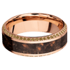 14K Rose Gold + Machine , Polish Finish