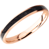 14K Rose Gold + Satin Finish