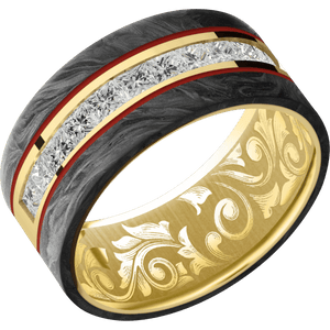 10K Yellow Gold + Polish Finish