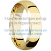 18K Yellow Gold + Polish , Polish Finish