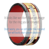 10K Yellow Gold + Polish Finish + USMC Red