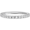 14K White Gold band with 15 Round Lab Grown Diamond (ST) having TCW-.45