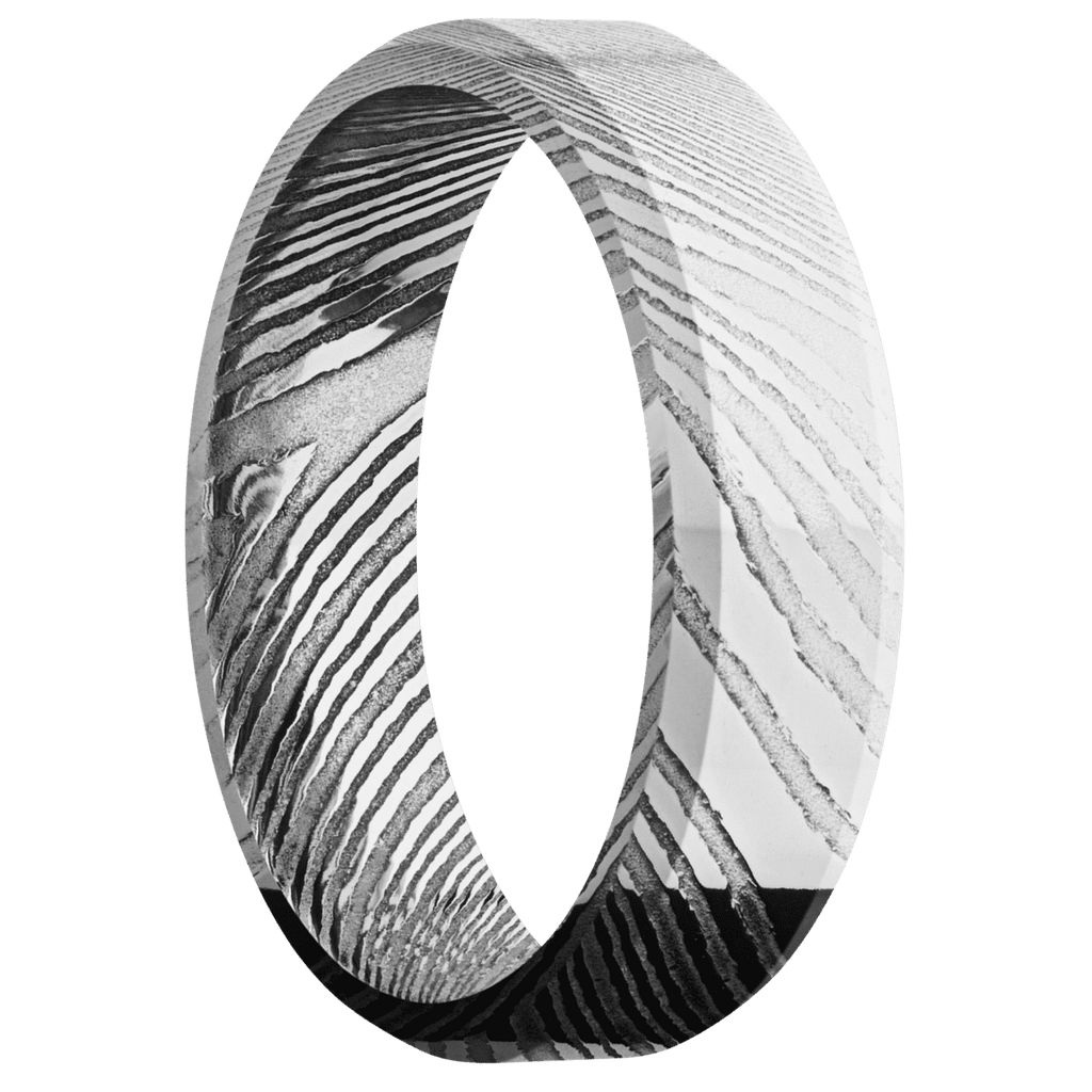 Damascus + Polish Finish