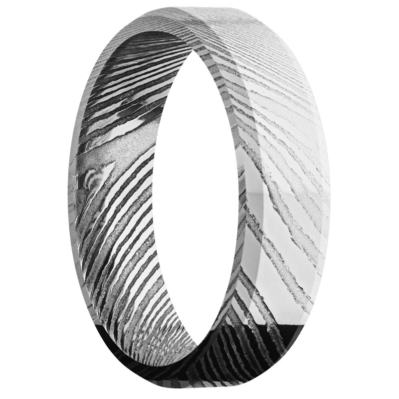 Damascus + Polish Finish