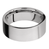 Titanium + Bead Finish + 14K White Gold