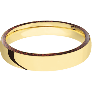 14K Yellow Gold + Polish Finish