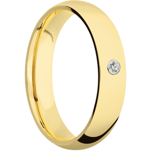 14K Yellow Gold + Polish Finish