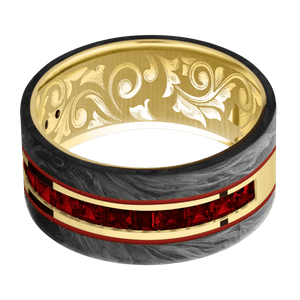 14K Yellow Gold + Polish Finish