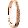 14K Rose Gold + Satin Finish