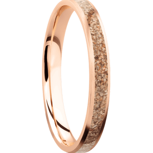 14K Rose Gold + Satin Finish