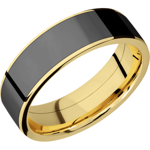 14K Yellow Gold + Polish Finish