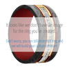 10K Yellow Gold + Polish Finish + USMC Red