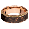 14K Rose Gold + Machine , Polish Finish