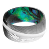 Damascus + Polish Finish + Abalone