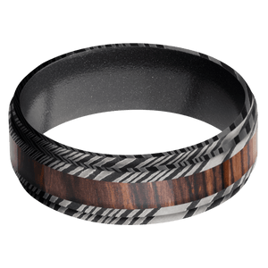 Damascus + Acid Finish + Dark Grey