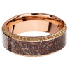 14K Rose Gold + Machine , Polish Finish