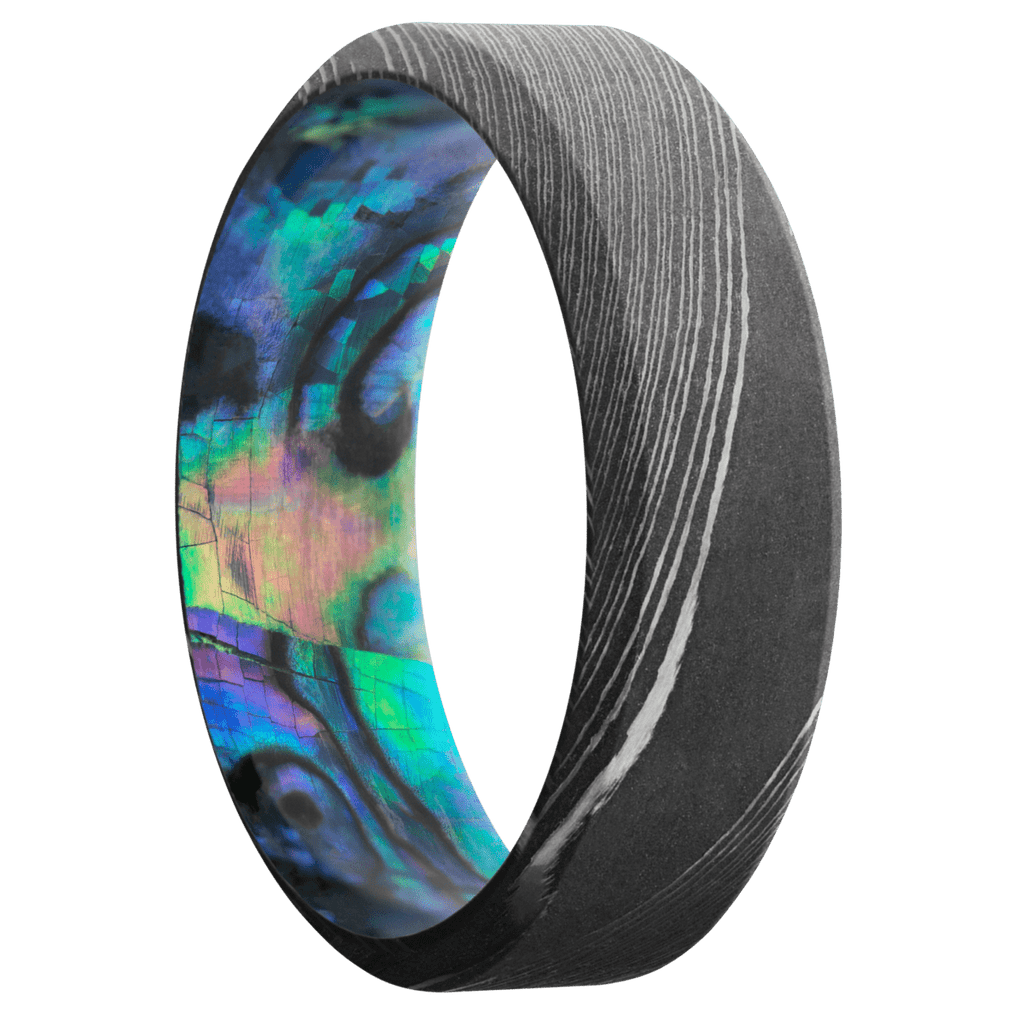 Damascus + Acid Finish + Abalone