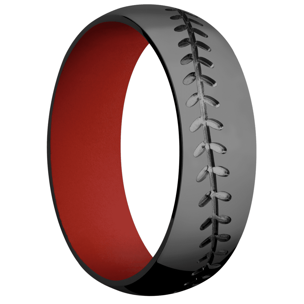 Zirconium + Polish Finish + Red Apple