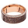14K Rose Gold + Machine , Polish Finish