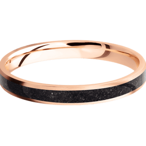 14K Rose Gold + Satin Finish