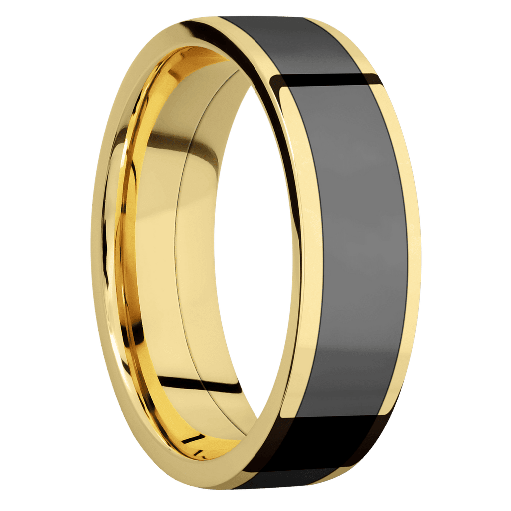 14K Yellow Gold + Polish Finish