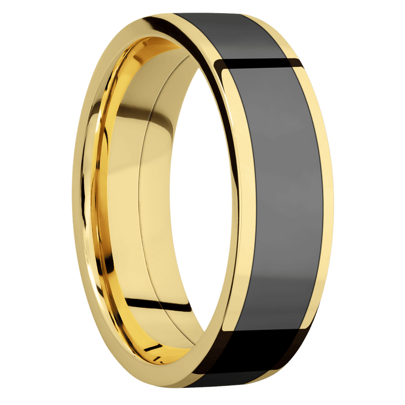 14K Yellow Gold + Polish Finish