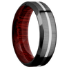 Zirconium + Crosssatinblack , Polish Finish + Blood Wood