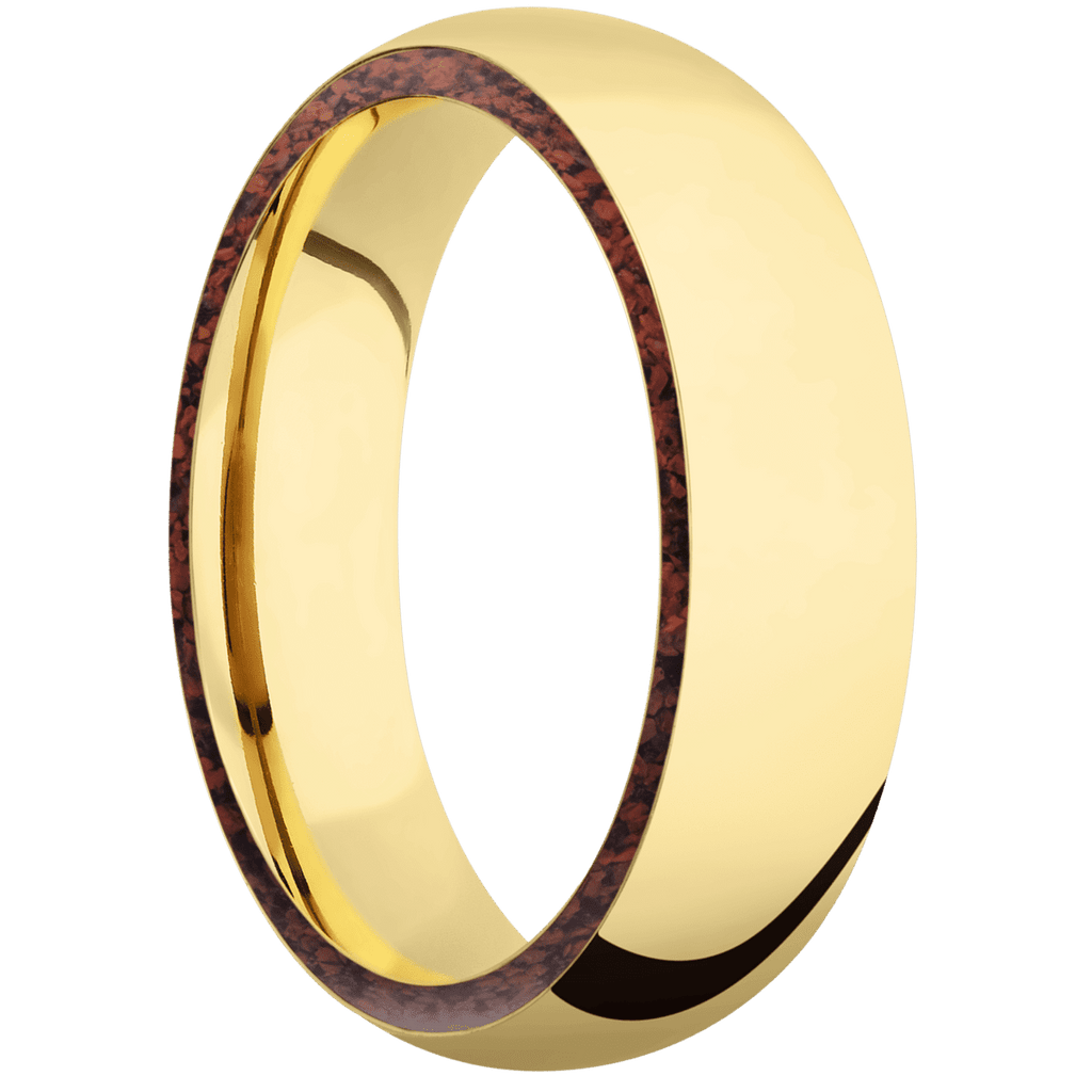 14K Yellow Gold + Polish Finish
